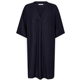 Co'couture CarynCC Pleat Tunic Kjole, Navy 